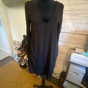 NWT Lulu’s Elegant Black V-Neck Dress